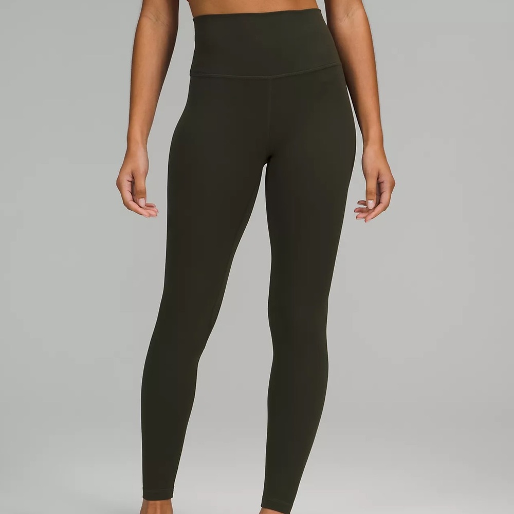 Dark Olive Lululemon Align Leggings 25”